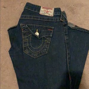 COPY - True Religion Low Rise Classic Flare Jeans…